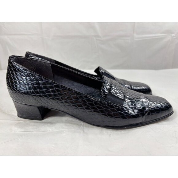 Magdesians California Black Women's Classic Pump Shoes Slip On Low Heels 10 N - Picture 1 of 12